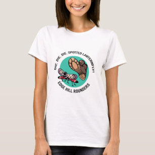 T-shirt Blanc tacheté de lanternfly