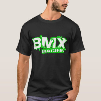T-SHIRT BLANC VERT DE EMBALLAGE DE BMX