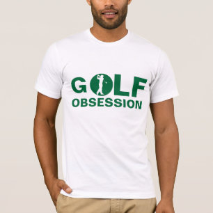 T-shirt blanc vert Obsession Golf