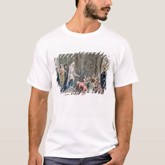 T-shirt Blanche de Castille (1185-1252) casse le Pris (Devant)