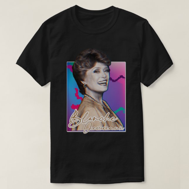 T-shirt Blanche Devereaux 80s Hommage Design (Design devant)