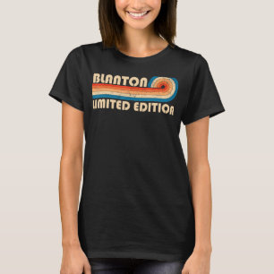 T-shirt BLANTON Nom de famille Retro Vintage 80s 90s Anniv