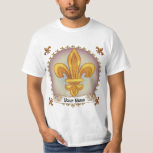 T-shirt Blason de Famille Fleur De Lis Nom de Famille