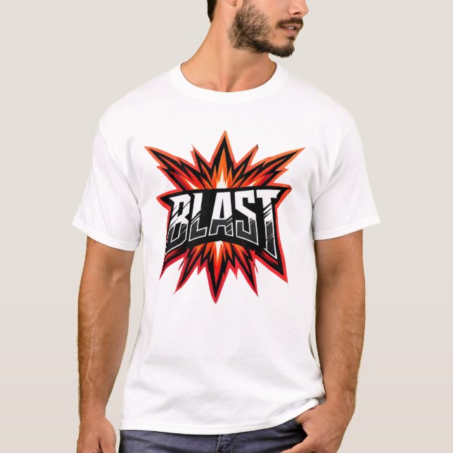 T-shirt BLAST - Logo flamboyant pour Vibes Gras (Devant)