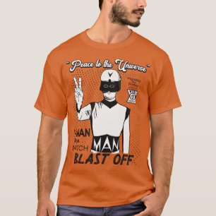 T-shirt Blast Off avec VMAN Horreur SciFi Columbus Georgia