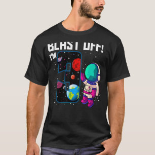 T-shirt Blast Off Je suis 3 Anniversaire Astronaut 3e Part