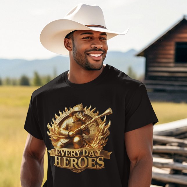 T-shirt Blaze Crest : Emblème Iconique des pompiers (Créateur téléchargé)