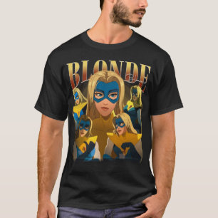 T-shirt Blazer Blond Envoi de jeu Vintage 90s drôle
