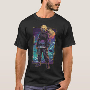 T-shirt Bleach Harribel Cheveux Blonds Masque Hollow Vesti