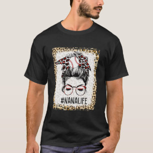 T-shirt Bleached Ball Nana Messy Bun Jeu Jour des mères