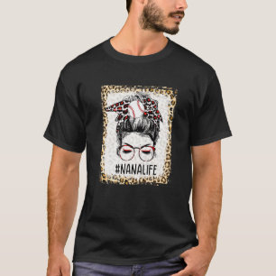 T-shirt Bleached Ball Nana Messy Bun Jeu Jour des mères