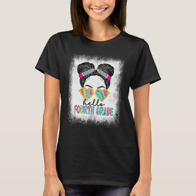 T-shirt Bleached Bonjour Quatrième Classe Petite Miss Reto (Devant)