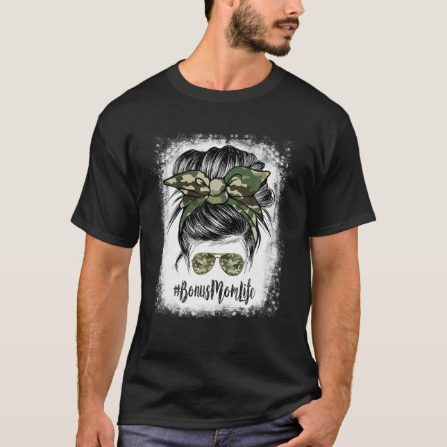 T-shirt Bleached Bonus Maman Camo Lunettes de soleil Banda (Devant)