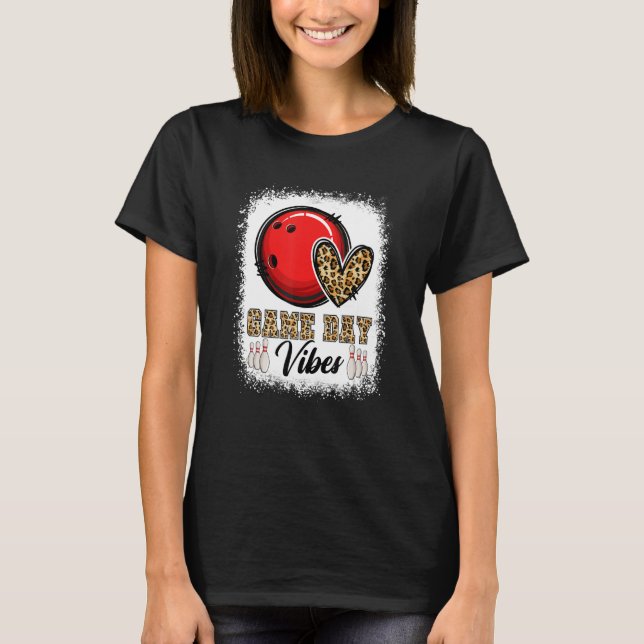 T-shirt Bleached Bowling Jeu Vibes Bowling Maman Jeu D (Devant)
