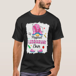 T-shirt Bleached Funny Hoppiest Bibliothécaire Plaid Gnome
