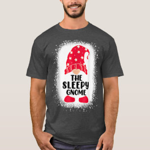 T-shirt Bleached Gnome Sleepy Famille Correspondante Chris