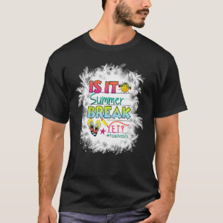 T-shirt Bleached Joyeux Jour De L'École Est Il Br Été