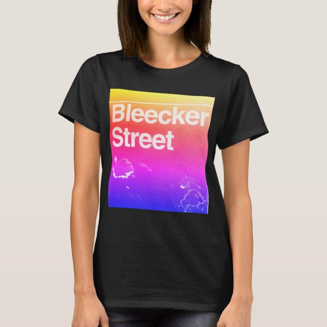 T-shirt Bleecker Street, Greenwich Village, Manhattan NYC (Devant)