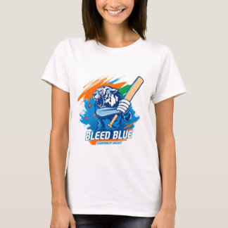 T-shirt Bleed Blue pour les amateurs de cricket