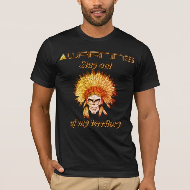 T - Shirt Bleibe aus meinem Gebiet (Vorderseite)
