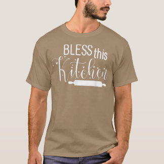 T-shirt Bless This Kitchen Cooking Dishes For Cook Mum And