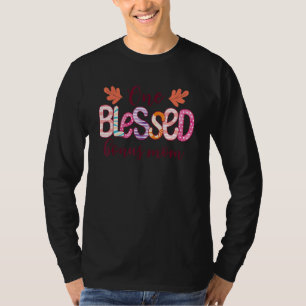T-shirt Blessé Bonus Maman Leopard Messy Bun Lunettes de s