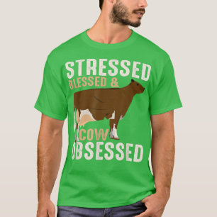 T-shirt Blessé et vaches stressé bétail animal de ferme