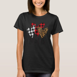 T-shirt Blessé léopard de mammifère Buffalo Plaid mamaw ch