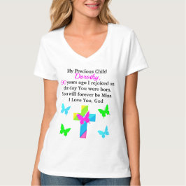 T-SHIRT BLESSED 90E ANNIVERSAIRE PERSONNALISÉ
