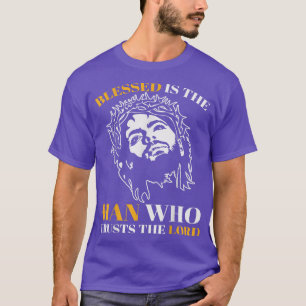 T-shirt Blessed est l'homme qui se bat