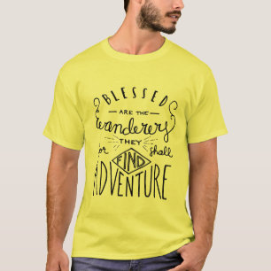 T-shirt Blessed sont les hommes marqués avec des lettres