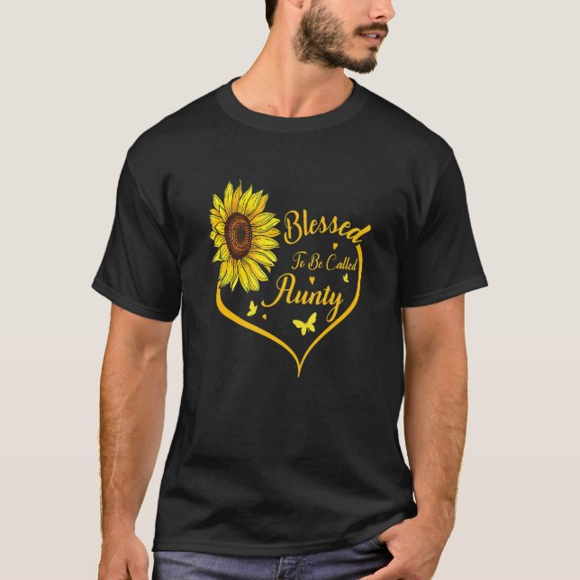 T-shirt Blessed To Be Called Aunty Sunflower Mother s Day (Devant)