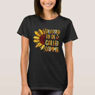 T-shirt Blessed To Be Called Gammie Cute Sunflower Mothers