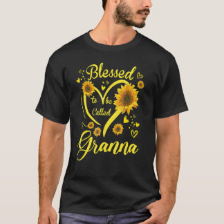 T-shirt Blessed To Be Called Granna Sunflower
