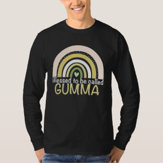 T-shirt Blessed To Be Called Gumma Boho Rainbow Mother s D