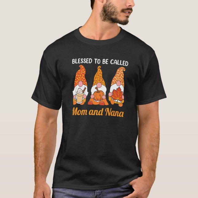 T-shirt Blessed To Be Called Mom And Nana Women Christmas  (Devant)