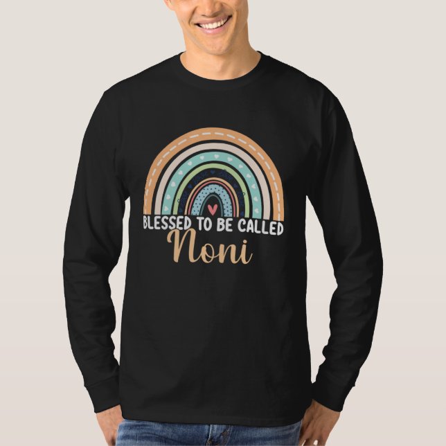 T-shirt Blessed To Be Called Noni Rainbow Mother s Day Non (Devant)
