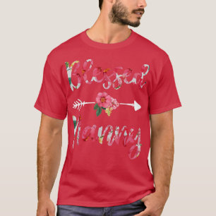 T-shirt Blessée Nanny Floral est pour les femmes, Fête des