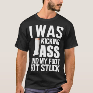 T-shirt Blessure à la jambe J'ai eu des coups de pied et m