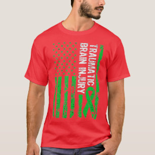 T-shirt Blessure cérébrale traumatique TBI Green Ribbon Ce