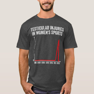 T-shirt Blessures testiculaires dans les sports féminins v