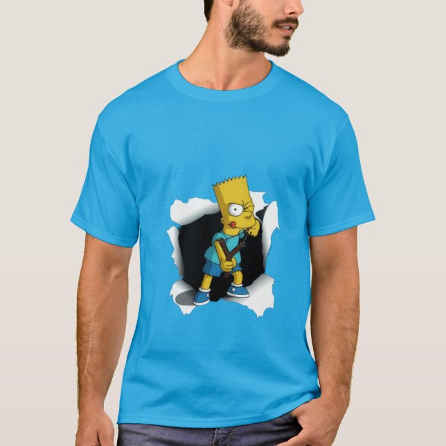 T-shirt bleu (Devant)