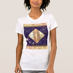 T-shirt bleu 18e Mariage Cat's Eye & Porcelain