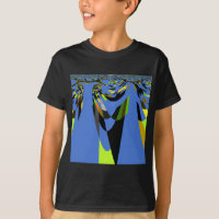 Bleu Africain Tribal Motif Motif Art Imprimer