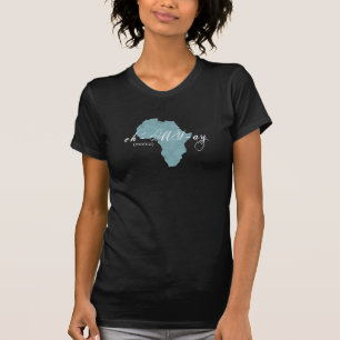 T-shirt Bleu amharique éthiopien de "maman" chemise