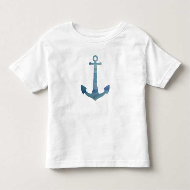T-shirt bleu Ancre marine (Devant)