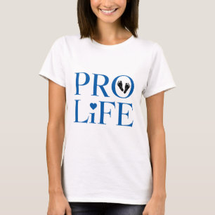 T-shirt Bleu anti-avortement
