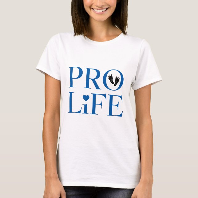 T-shirt Bleu Anti-avortement (Devant)