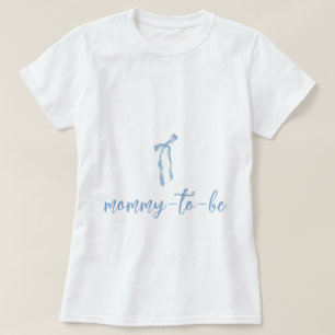 T-shirt Bleu arc simple garçons baby shower maman être