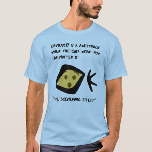 T-shirt Bleu 'Awestruck' Basique Boomerangé